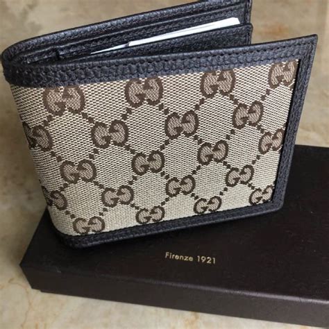 gucci trifold wallet wallet|Gucci wallet bifold men authentic.